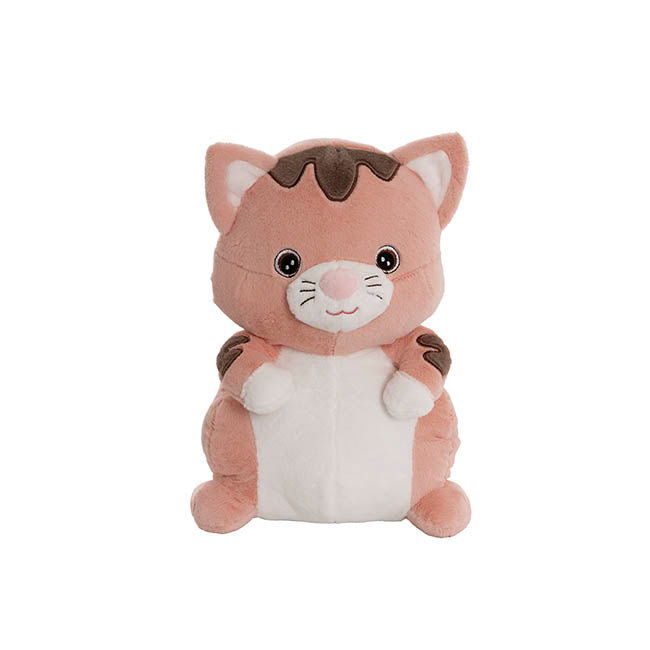 Cat Whiskers Plush Puff Soft Toy Dusty Pink (32cmST)