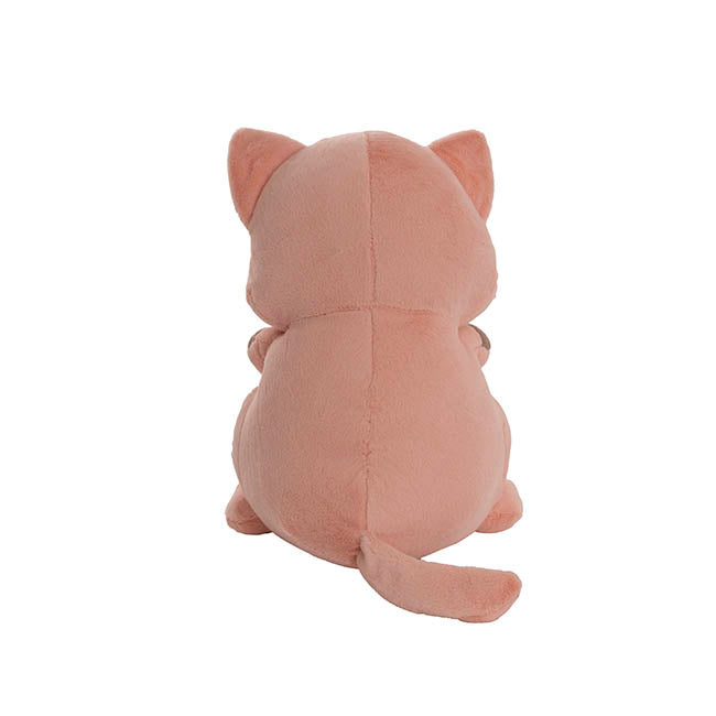 Cat Whiskers Plush Puff Soft Toy Dusty Pink (32cmST)