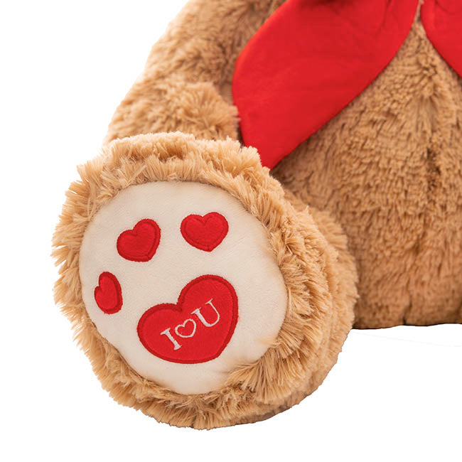 Ted the I Love You Giant Teddy Bear Plush Toy Brown (45cmST)