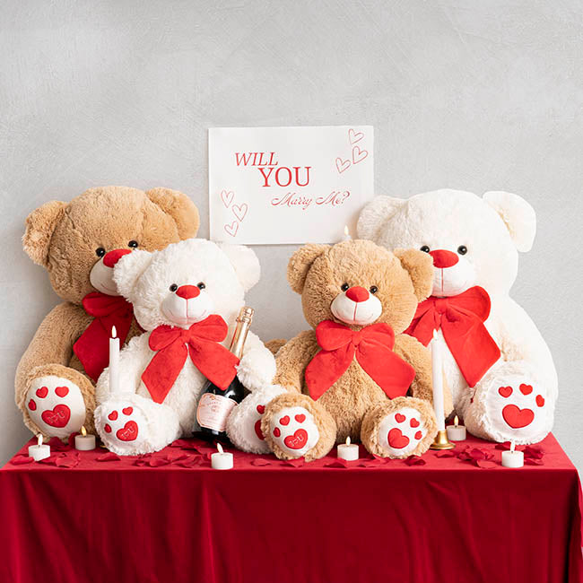 Ted the I Love You Giant Teddy Bear Plush Toy White (45cmST)