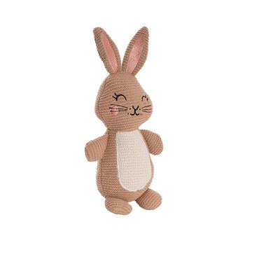 Rosie Knitted Bunny Plush Soft Toy Brown (29cmHT)