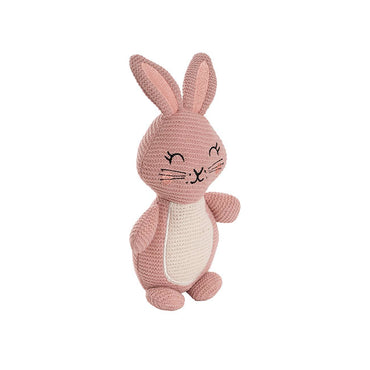 Rosie Knitted Bunny Plush Soft Toy Pink (29cmHT)