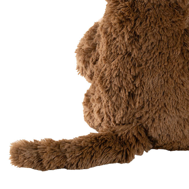 Gorilla George w I'm Ape Over You Heart Plush Brown (34cmST)