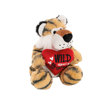 Tiger Caleb w Wild About You Heart Plush Toy Caramel(20cmST)