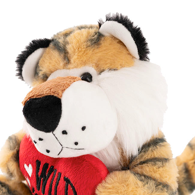 Tiger Caleb w Wild About You Heart Plush Toy Caramel(20cmST)