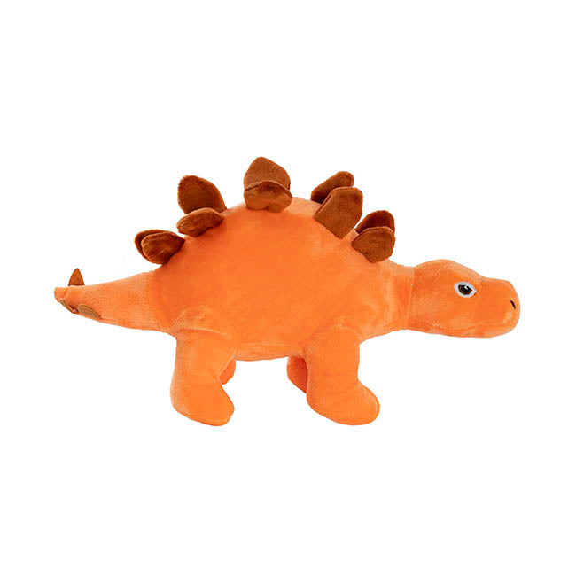 Boris Stegosaurus Dinosaur Plush Toy Orange (33x20cmHT)