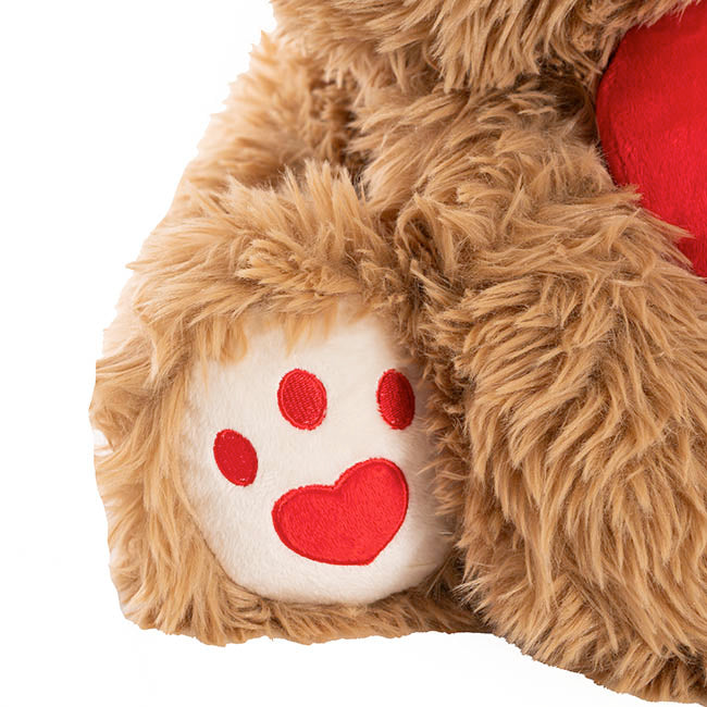 Teddy Bear Cuddles w Love You Beary Much Heart Brown(35cmST)