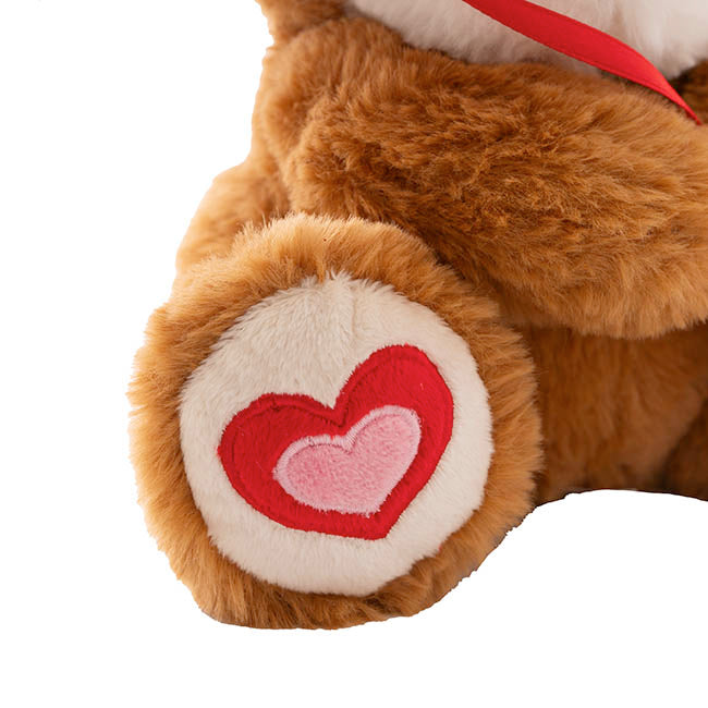 Puppy Harrold w Only For You Heart Plush Toy Brown (21cmST)