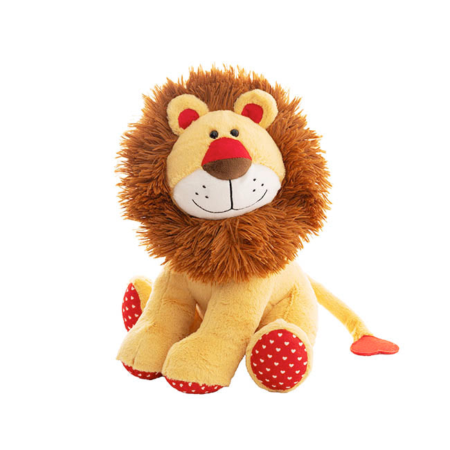 Larry the Love Lion Plush Soft Toy Camel Brown (35cmST)