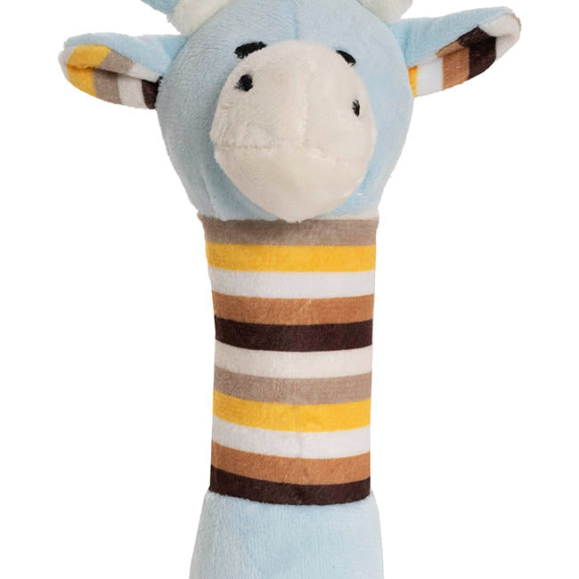 Thomas Giraffe Hand Rattle Baby Blue & Brown (15cmHT)