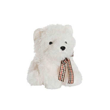 Paws the White Terrier Dog Plush Soft Toy White (30cmST)