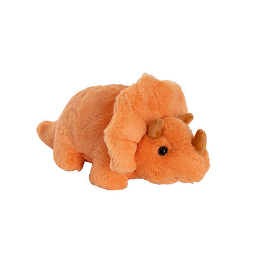 Triceratops Dinosaur Plush Soft Toy Orange (31x16cmHT)