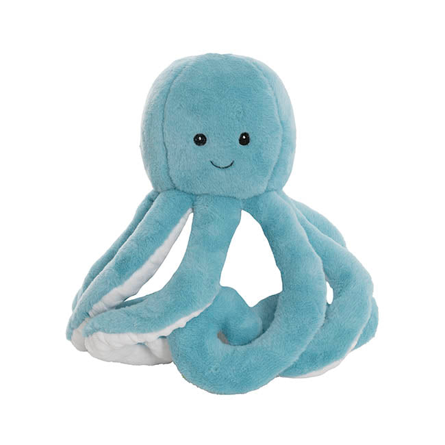 Octopus Sally Plush Soft Toy Soft Turquoise Blue (21cmST)