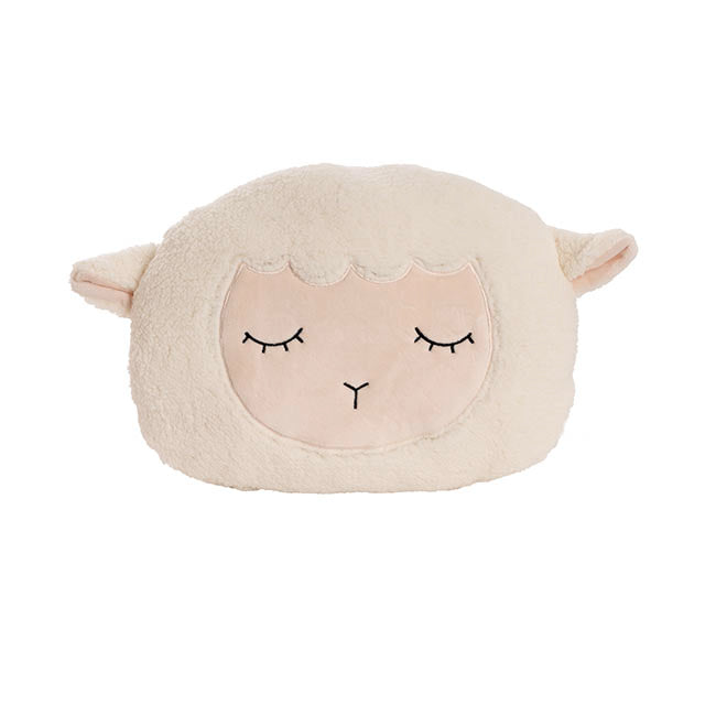 Lamb Squish Pillow Plush Puff Cream (40x25cmH)