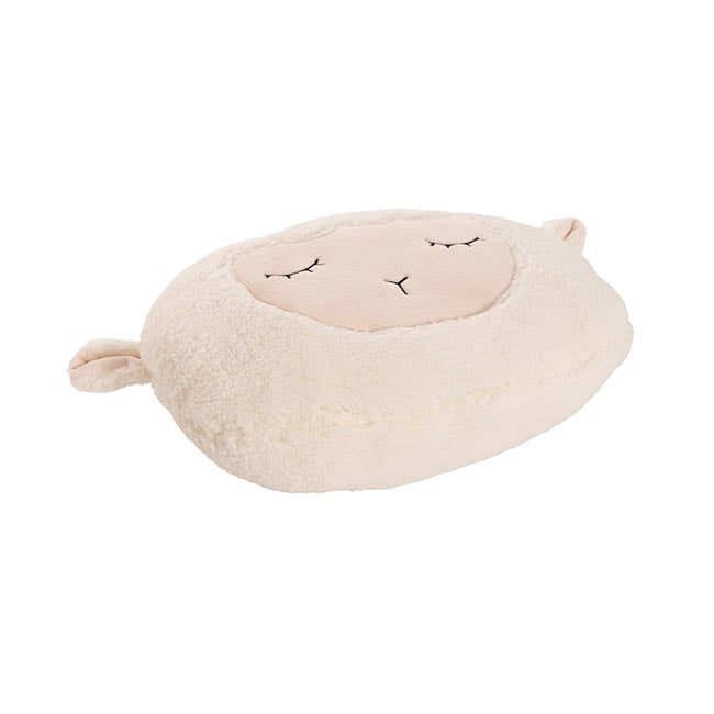 Lamb Squish Pillow Plush Puff Cream (40x25cmH)