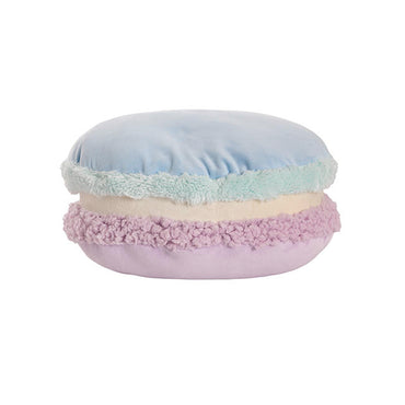 Macaron Cookie Squish Pillow Plush Puff Blue (30cmD)