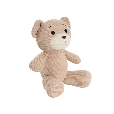 Teddy Bear Chuck Knitted Plush Soft Toy Brown (22cmST)