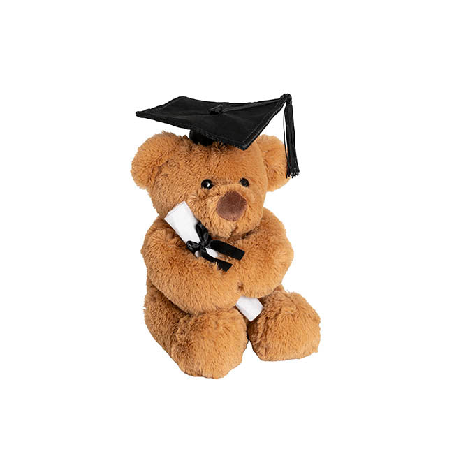 Graduation Teddy Bear Harvey Plush Soft Toy Brown (20cmST)