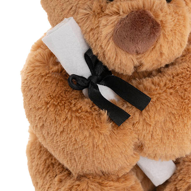 Graduation Teddy Bear Harvey Plush Soft Toy Brown (20cmST)