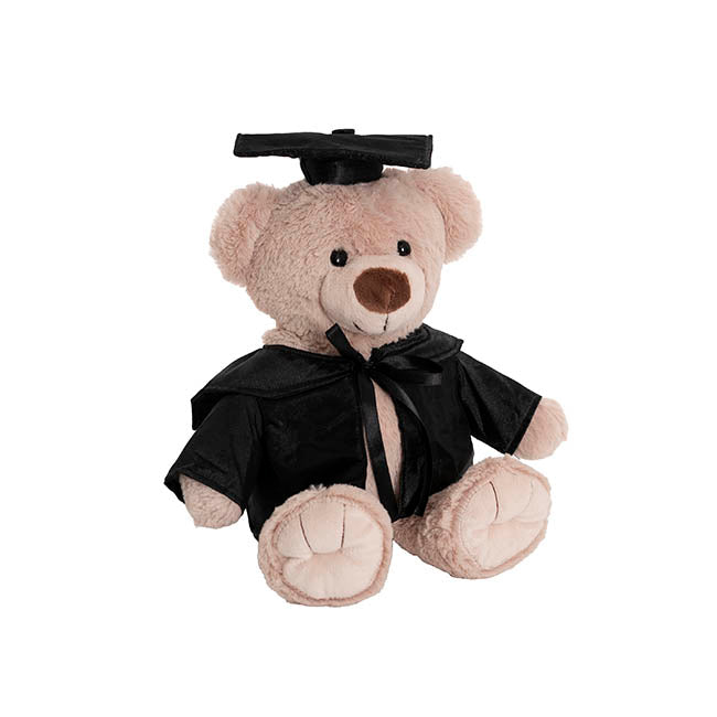 Graduation Teddy Bear Alfred Plush Toy Soft Brown (25cmST)