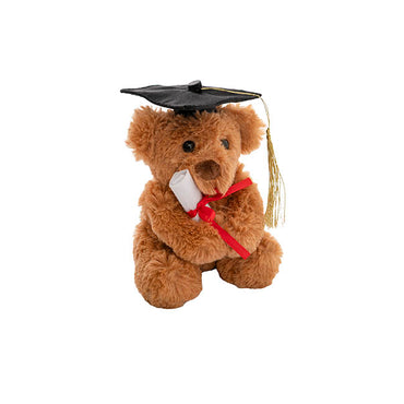 Graduation Teddy Bear Harvey Plush Soft Toy Brown (15cmST)