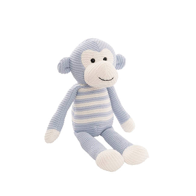 Monkey Louie Plush Soft Toy Baby Blue (40cmHT)